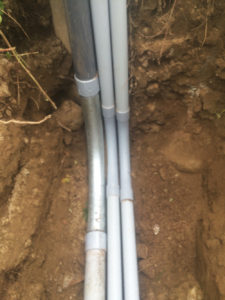 fiber option electrical line installation contractor excavators CT